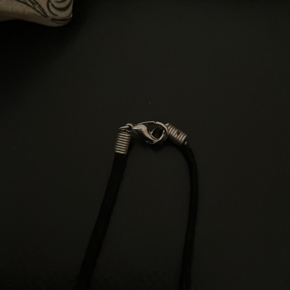 Sugar skull, candy skull scarf and handmade ceramic painted necklace bundle set - Picture 3 of 7